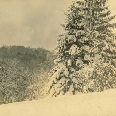 Auburn Heights estate in snow