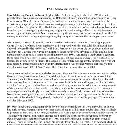 2015 06-15 Weekly News