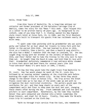 2006 07-17 Weekly News