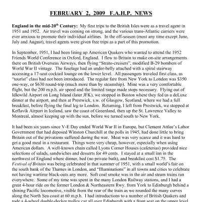 2009 02-02 Weekly News