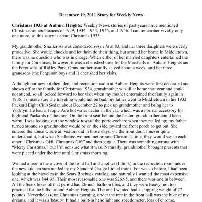 2011 12-19 Weekly News