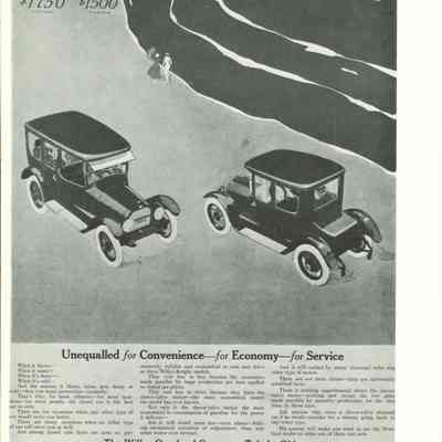 1916 advertisement for Willys-Overland Company
