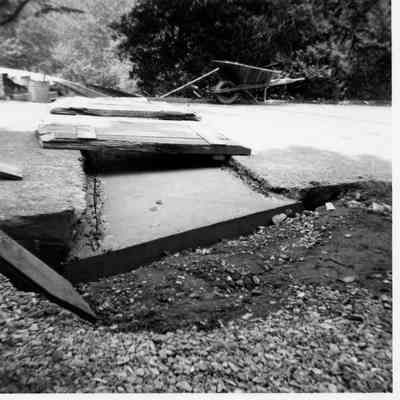 Building of the front gate crossing, 1960