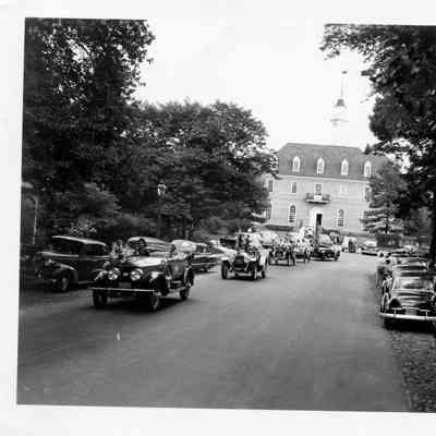 1949 Glidden Tour - tour cars on parade in Williamsburg, VA