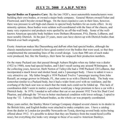 2008 07-21 Weekly News
