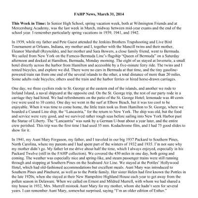 2014 03-31 Weekly News
