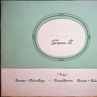 1941 brochure for the Packard Super-8 One-Sixty Custom One-Eighty