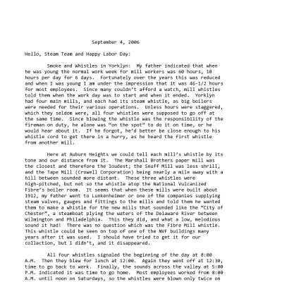 2006 09-04 Weekly News