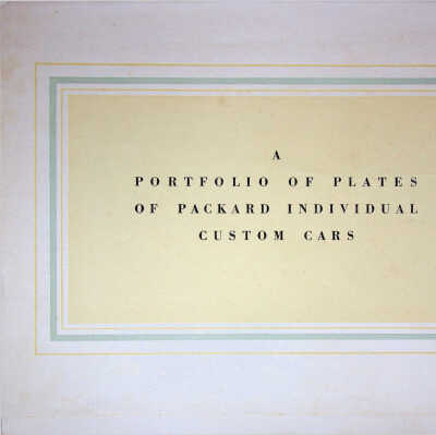 1930 circa brochure of Packard custom cars built on 6-45 chassis