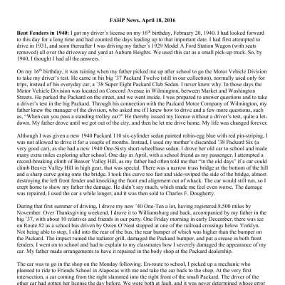 2016 04-18 Weekly News