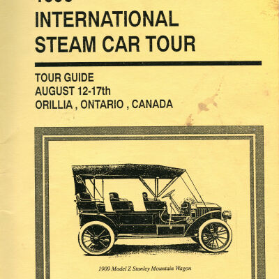 1990 International Steam Car Tour tour book cover