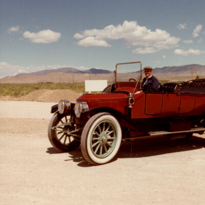 1982 Transcontinental Tour - Thomas C Marshall, Jr, in the 1912 Stanley Model 87