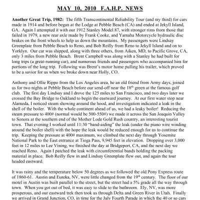 2010 05-10 Weekly News