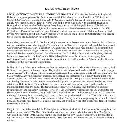 2013 01-14 Weekly News