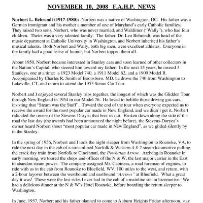 2008 11-10 Weekly News
