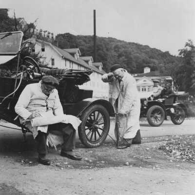 1948 Glidden Tour - CW Kelsey and Walter Matter in Bedford Springs, PA, 1948