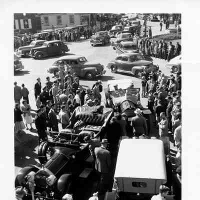 1949 Glidden Tour - tour cars on display in Gettysburg, PA