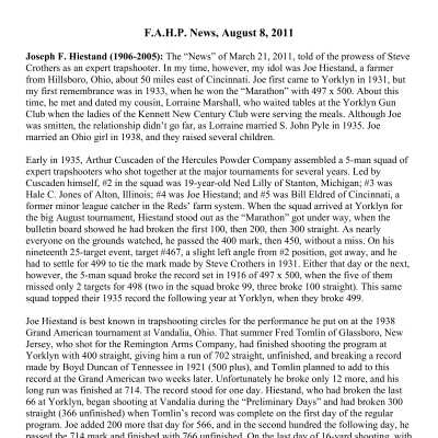 2011 08-08 Weekly News