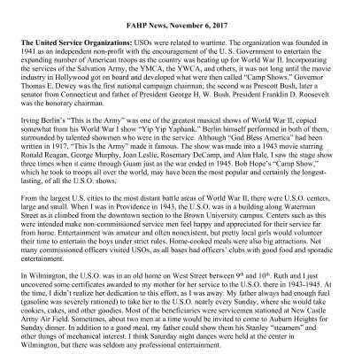 2017 11-06 Weekly News