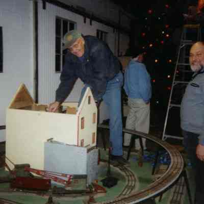 2003 - preparing for the Holiday Trains at Auburn Heights event