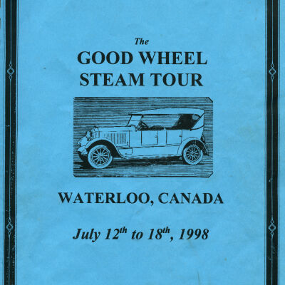 1998 Steam Car Tour (Waterloo, ONT) tour book cover