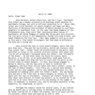 2006 03-13 Weekly News