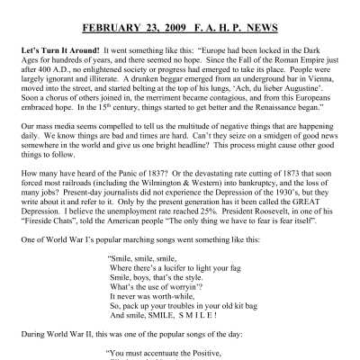 2009 02-23 Weekly News