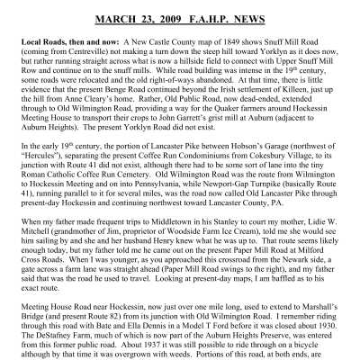 2009 03-23 Weekly News