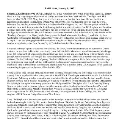 2017 01-09 Weekly News
