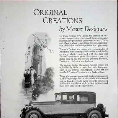 1926 advertisement for Packard in "Good Housekeeping"