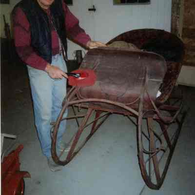 2003 - preparing for Holiday Trains at Auburn Heights event