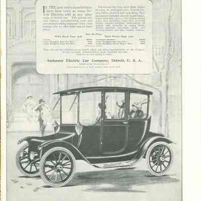 1913 advertisement for Detroit Electric