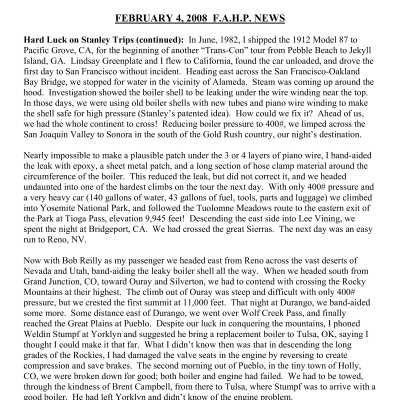 2008 02-04 Weekly News