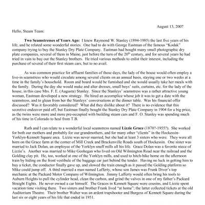 2007 08-13 Weekly News