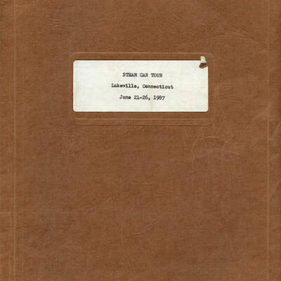 1987 Steam Car Tour book cover