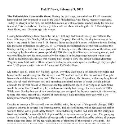 2015 02-09 Weekly News