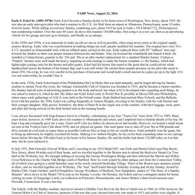 2016 08-22 Weekly News