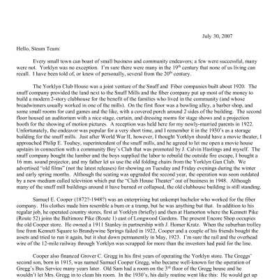 2007 07-30 Weekly News