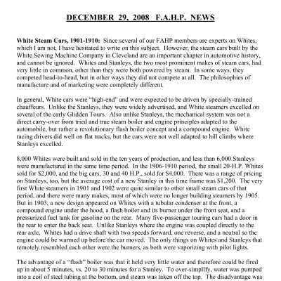 2008 12-29 Weekly News