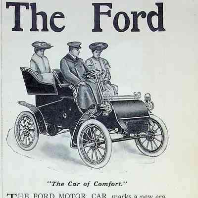 1903 advertisement for Ford Motor