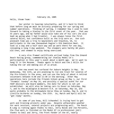 2005 02-28 Weekly News