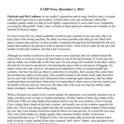 2014 12-01 Weekly News