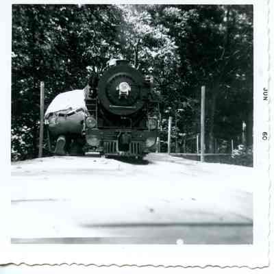 Trial run of the 401 on the Auburn Valley Railroad, 1960