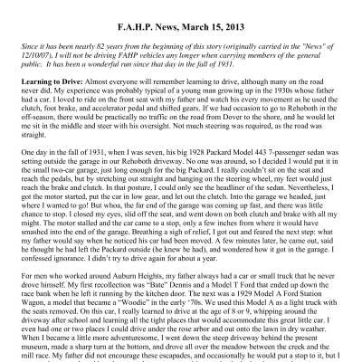 2013 03-18 Weekly News