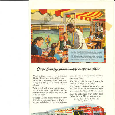 General Motors Electro-motive advertisement in National Geographic