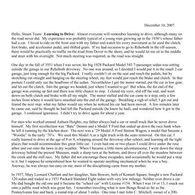 2007 12-10 Weekly News