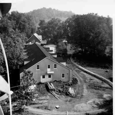 Aerial view of the museum taken from the water tower, 1960