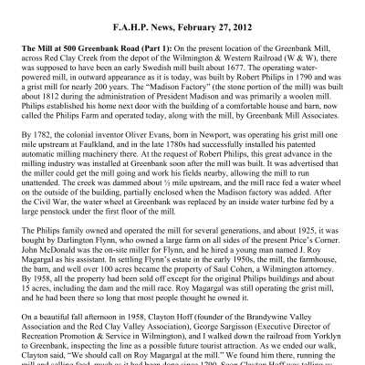 2012 02-27 Weekly News