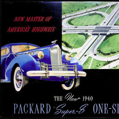 1940 brochure for the Packard Custom Super-8 One-Sixty