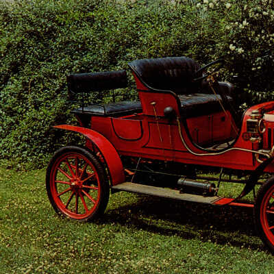 Postcard of 1908 Stanley Model EX, about 1974